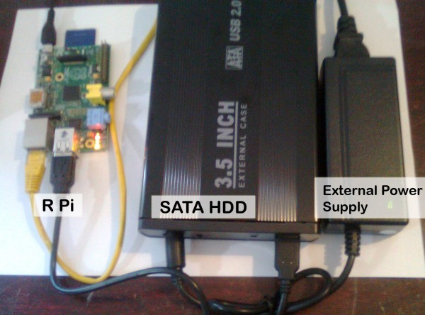 Connecting a SATA Hard Disk to Raspberry Pi
